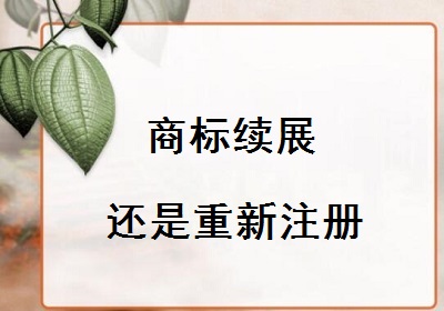 商標(biāo)續(xù)展還是重新注冊